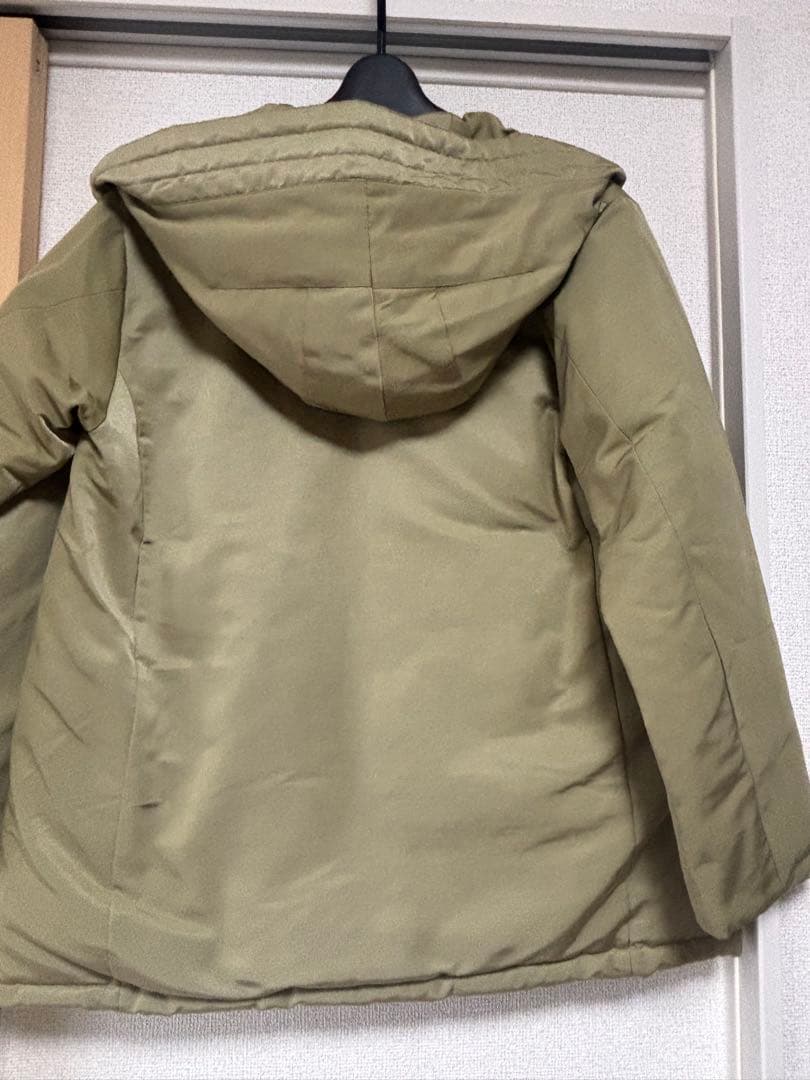 Spick & span オリーブグリーン フード付き ダウンジャケット
