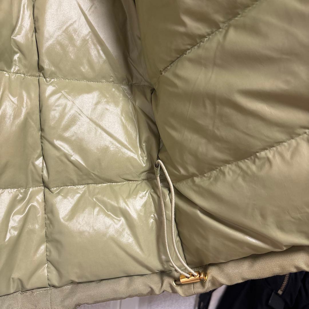 Spick & span オリーブグリーン フード付き ダウンジャケット