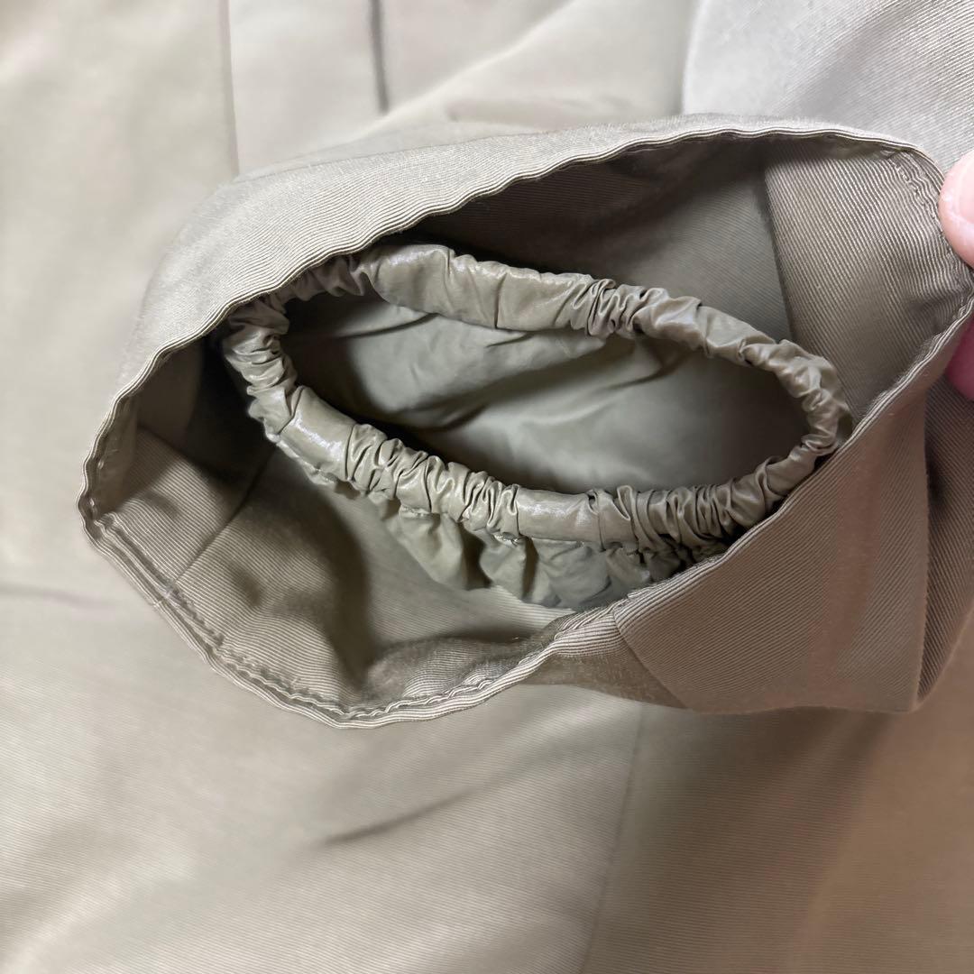 Spick & span オリーブグリーン フード付き ダウンジャケット