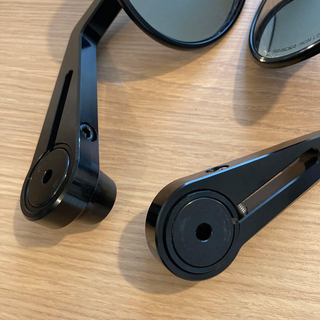 デイトナ　バーエンドミラー　丸型　ハイサイダー　hisider