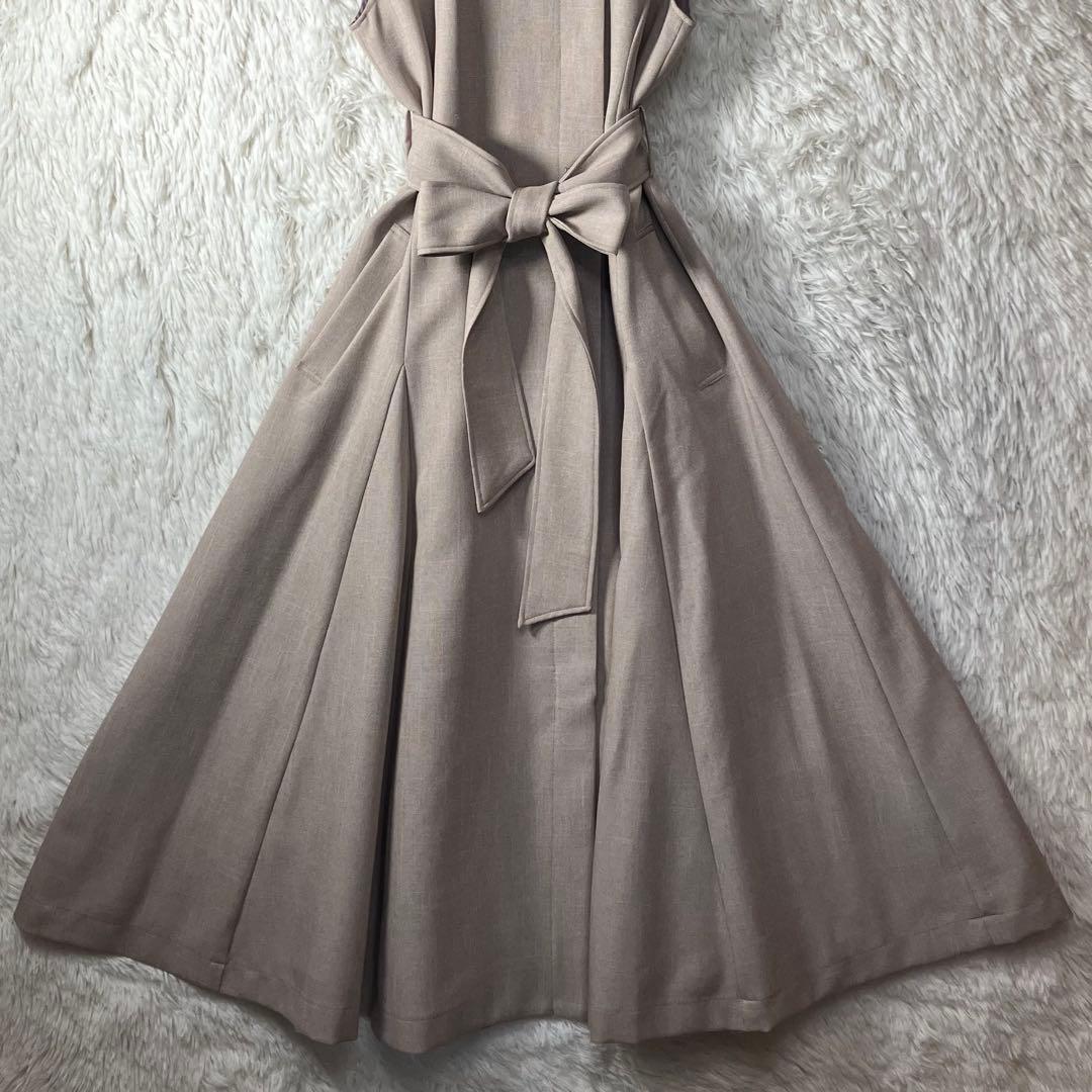 美品 L'Or ロル sleeveless coat dress フリーサイズ