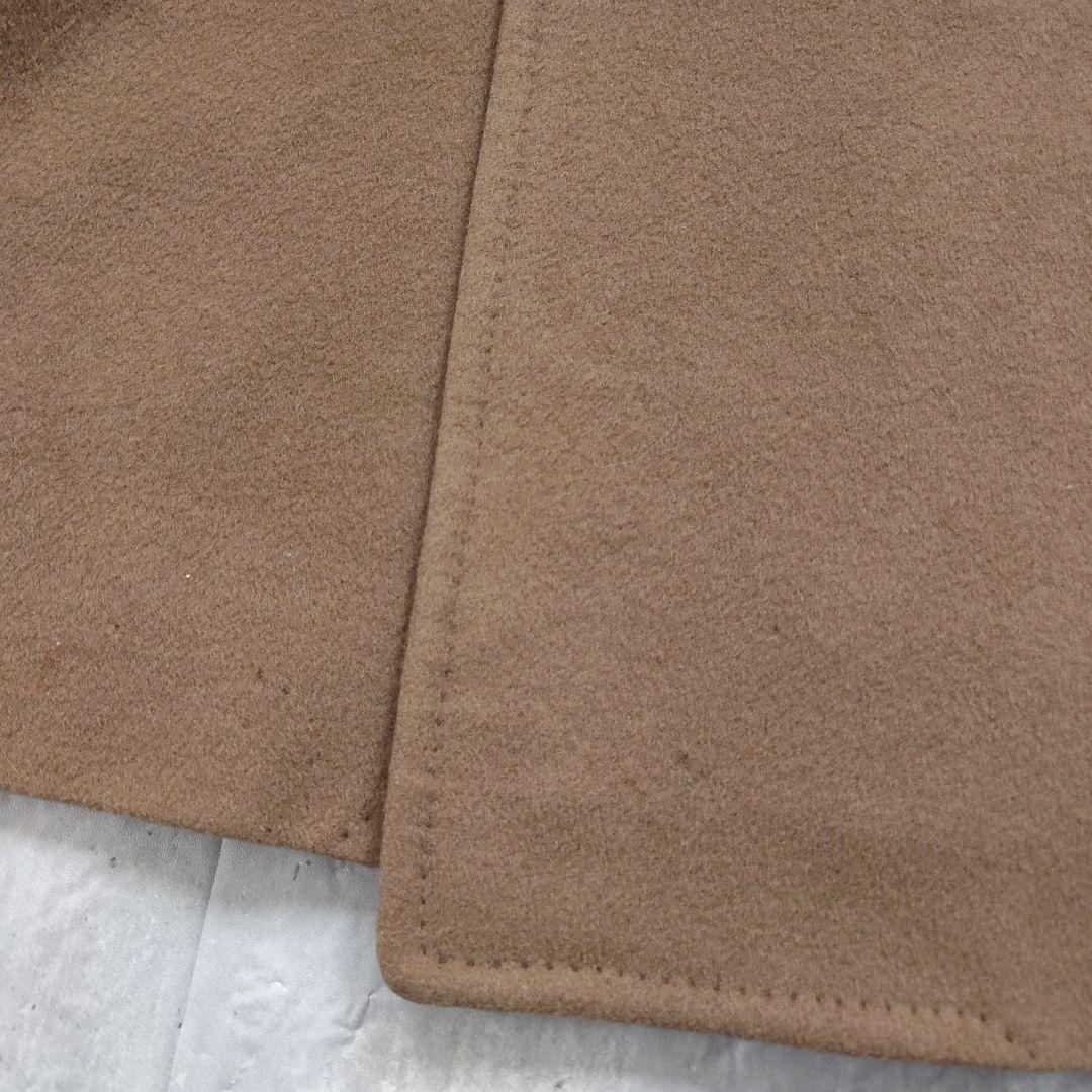 バーバリーズ ダブルブレストコート ウールカシミヤ ロング くすみカーキ