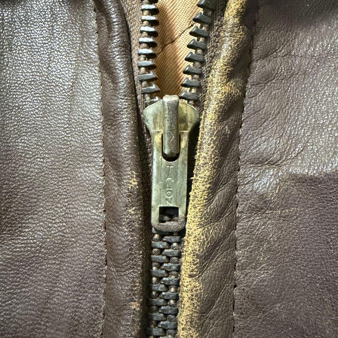 【Vintage】50s レザーボアコート 襤褸