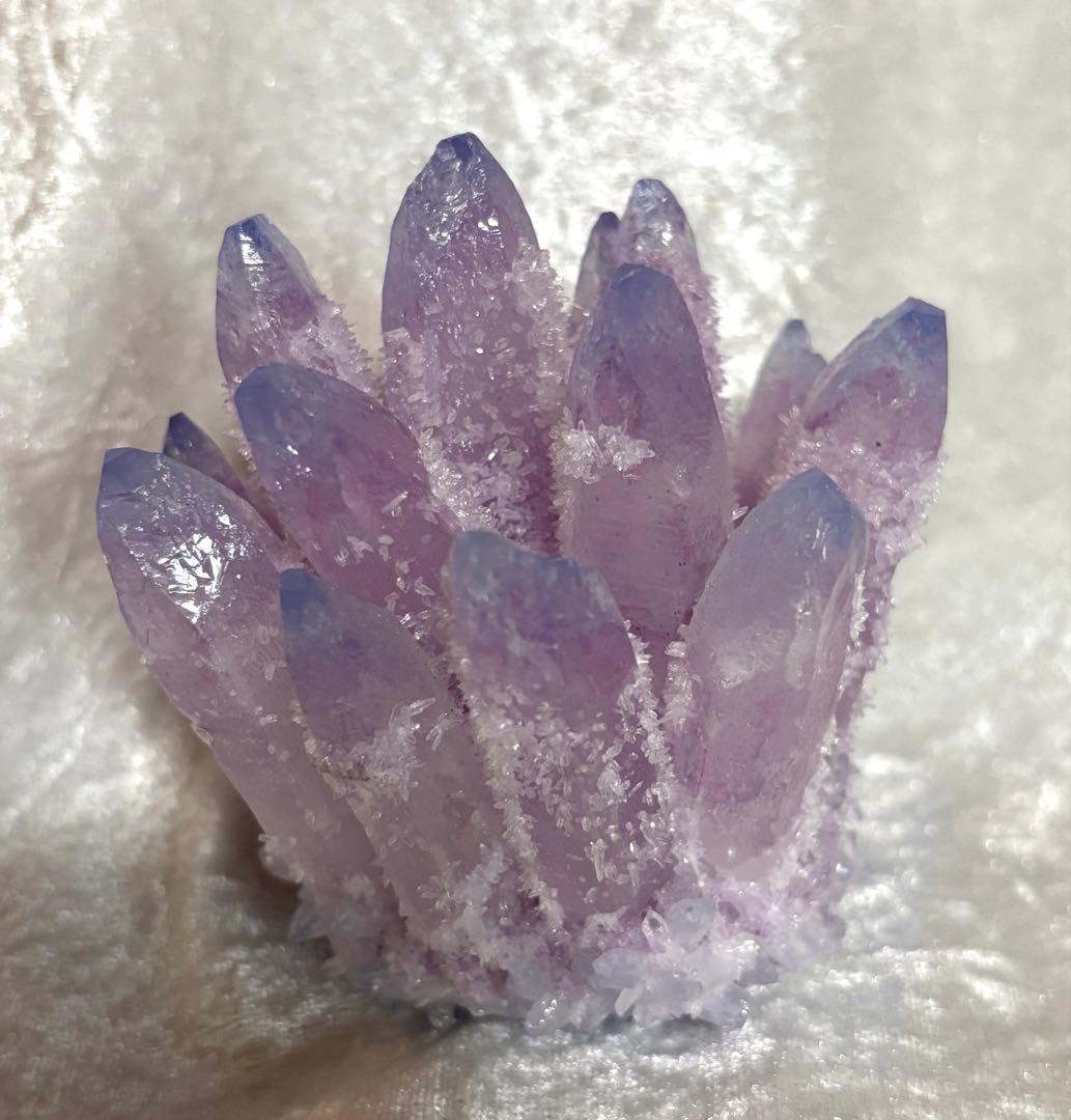 【天然石②】　ローズクォーツクリスタルクラスター 原石 置物 インテリア 一点物