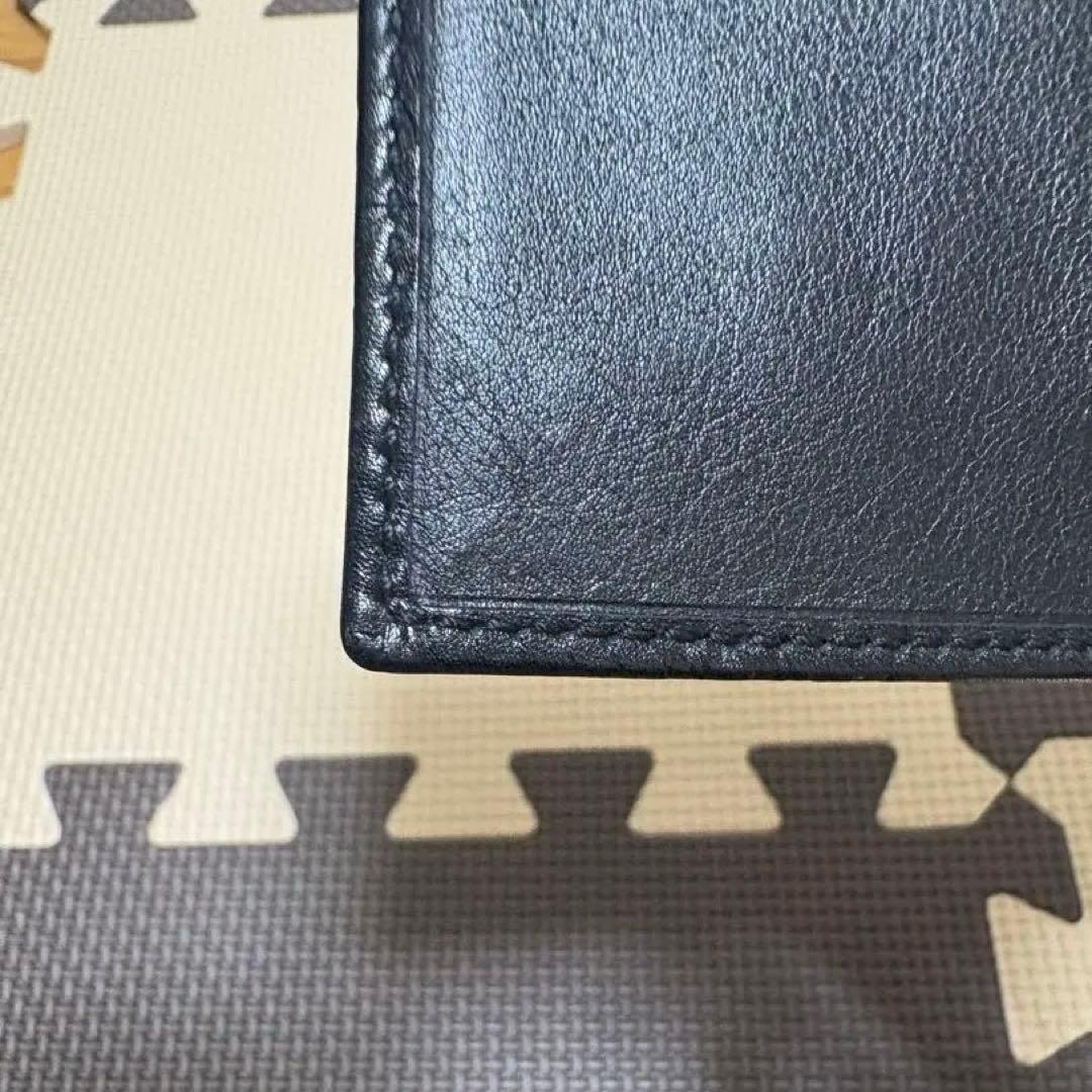 GUCCI 二つ折り　財布　マネークリップ ブラック　レザー