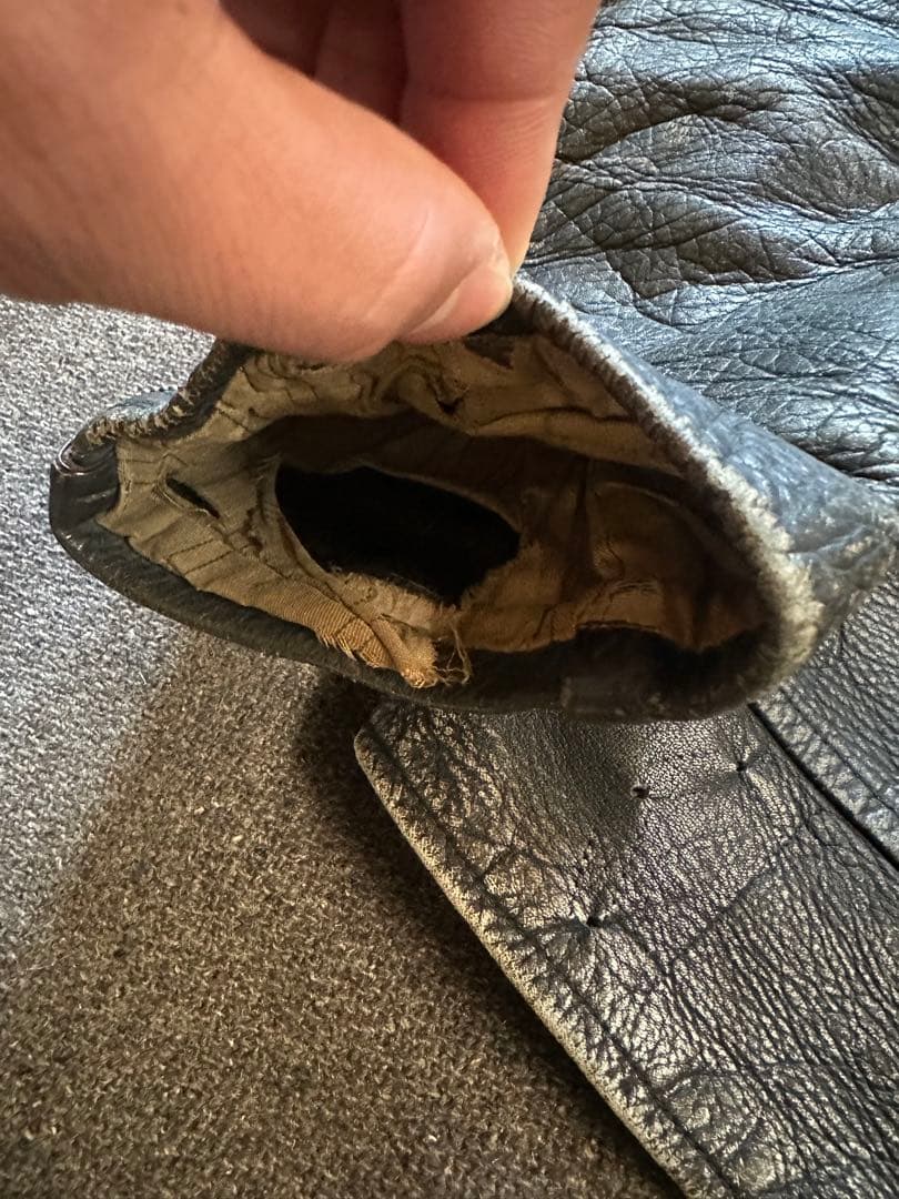 60s 70s ユーロ ダブルライダースジャケット