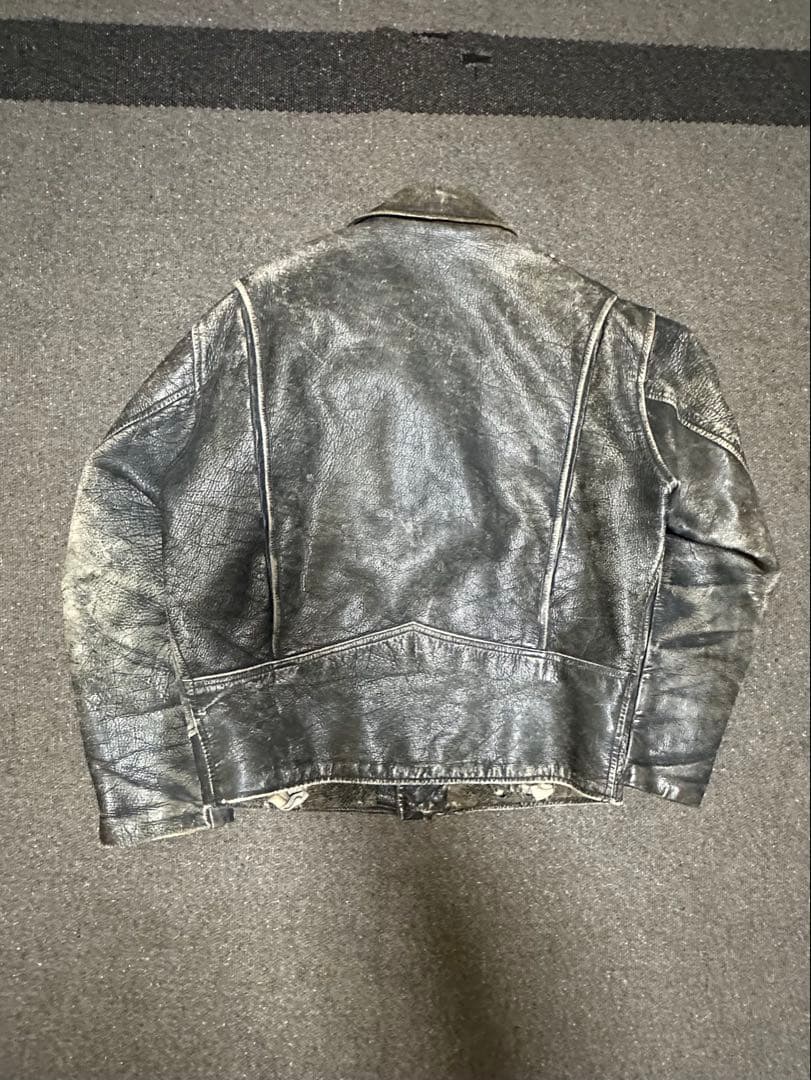 60s 70s ユーロ ダブルライダースジャケット