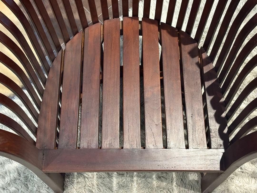 リゾート家具　アームソファ　ダイニングソファ　アンティーク　アジアン　NZ