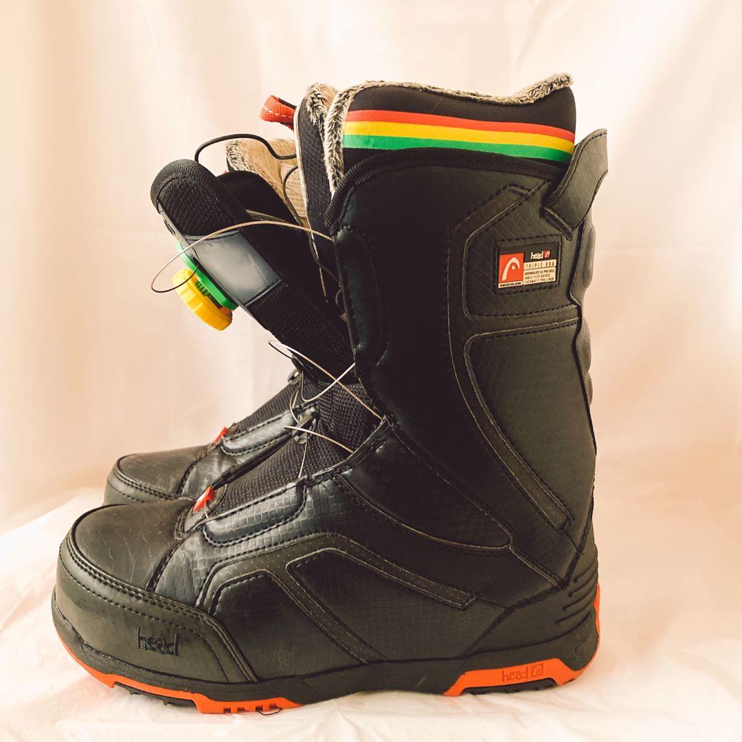 HEAD 27cm〜27.5cmスノーボードブーツ　ブラック　スノボブーツ　ボア