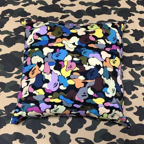 multi camo pillow cushion bape エイプ