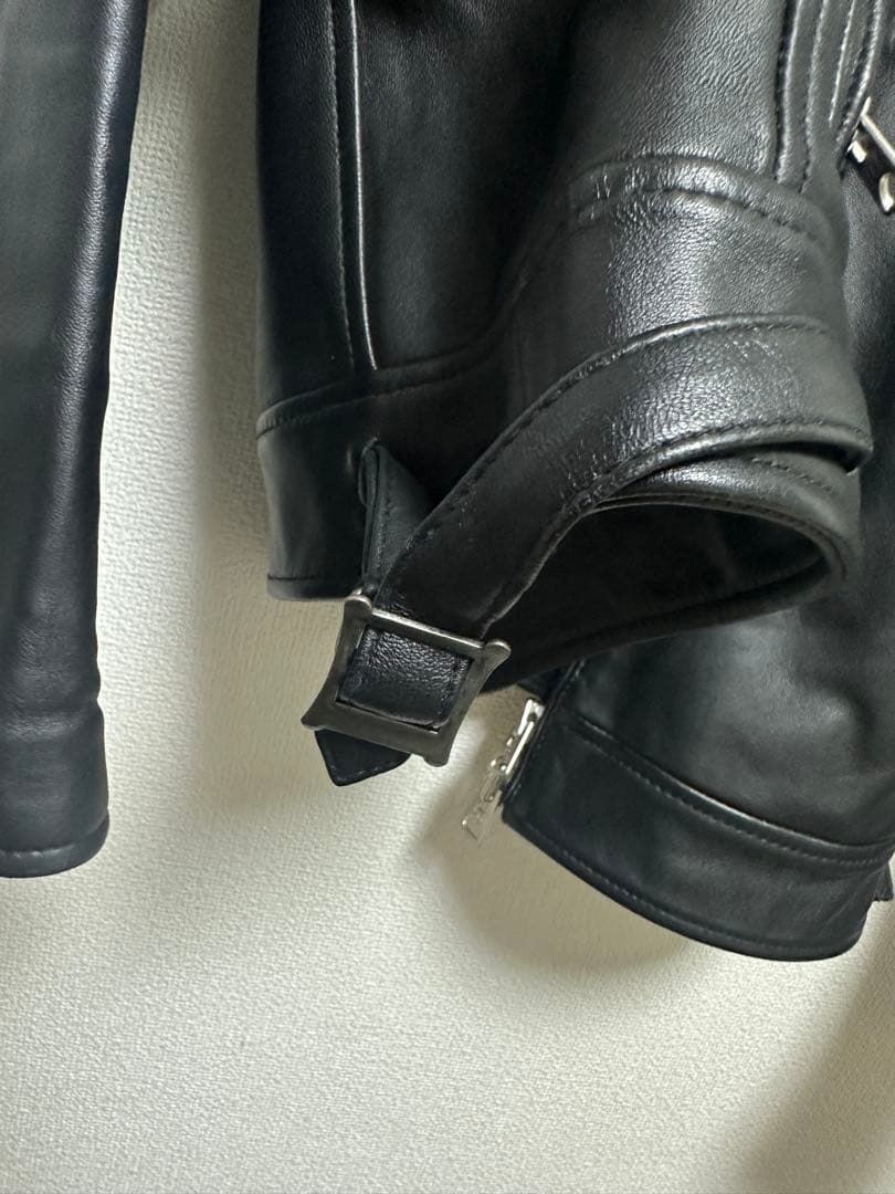 美品　BACK NUMBER ライダース ジャケット 羊革 ブラック　M