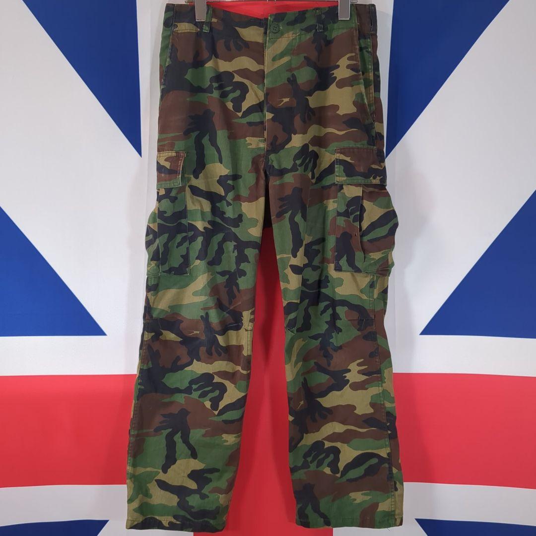 【実物】韓国陸軍 M90ウッドランド迷彩上下セット