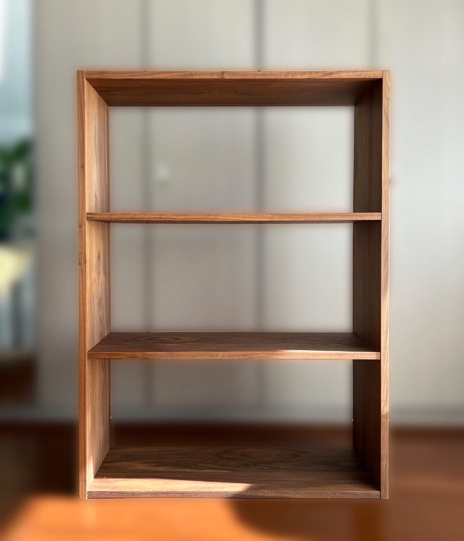 無印良品 スタッキングシェルフ・ワイド・３段・ウォールナット材
