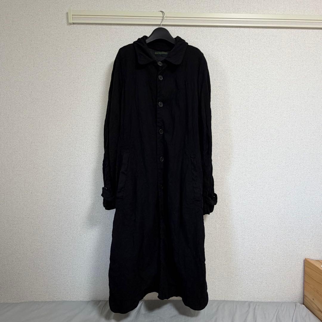 CASEY VIDALENC 縮絨ウール コート ブラック XS