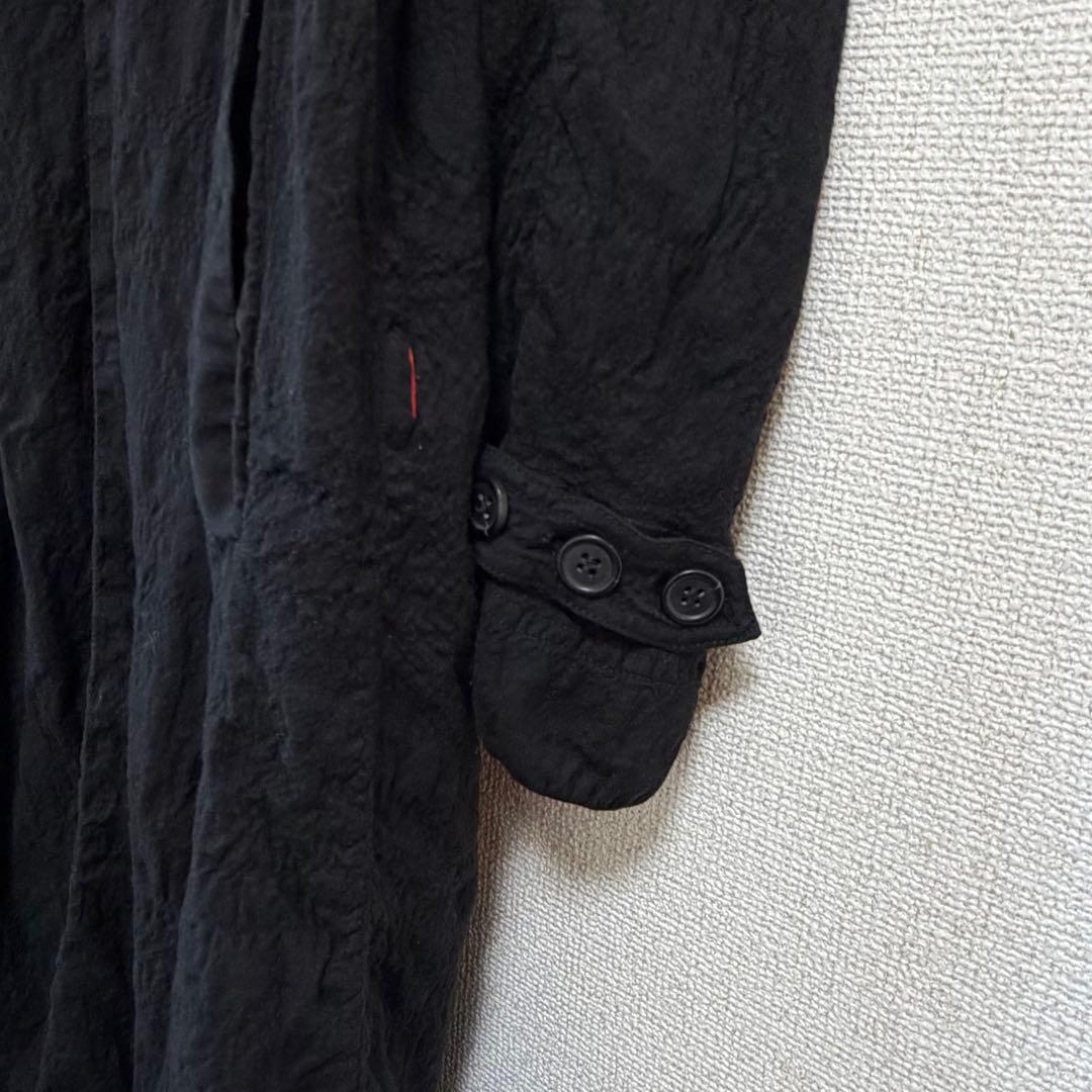 CASEY VIDALENC 縮絨ウール コート ブラック XS