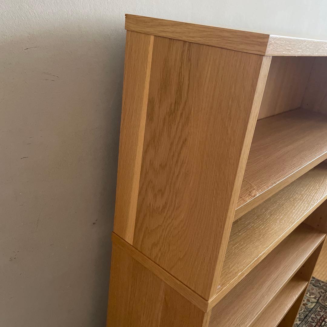 無印良品 MUJI オーク材 薄型ラック ワイド小 ＋追加セットワイド