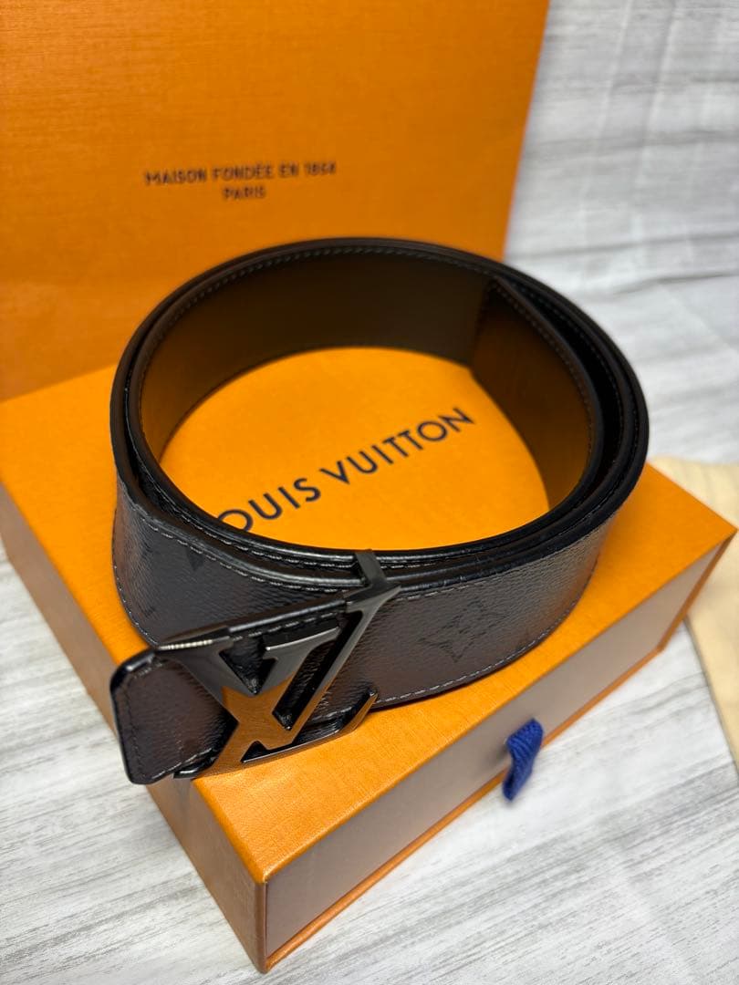 【極美品】 LOUIS VUITTON ルイヴィトン LVベルト エクリプス