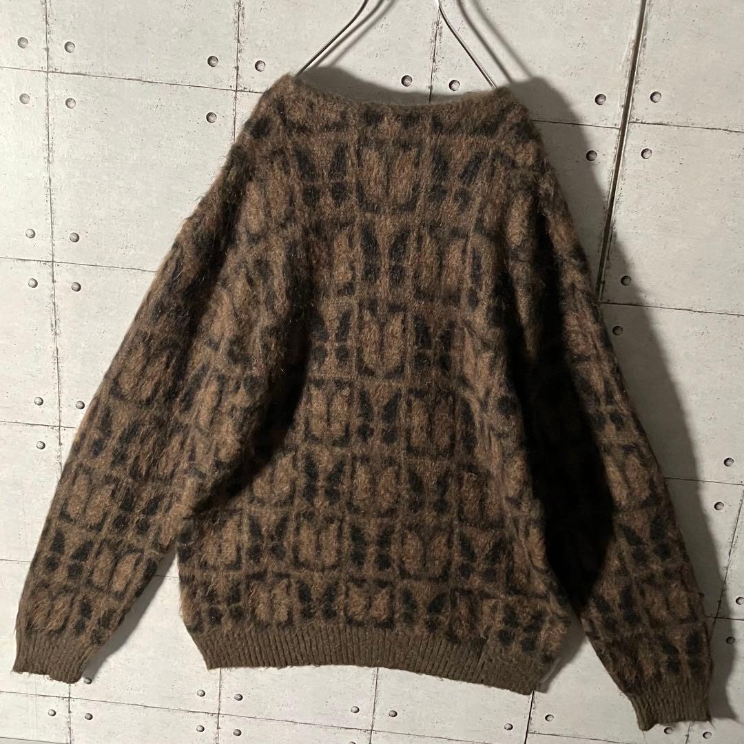 【即完売】Needlesニードルス☆蝶パピヨンモヘヤカーディガンL茶