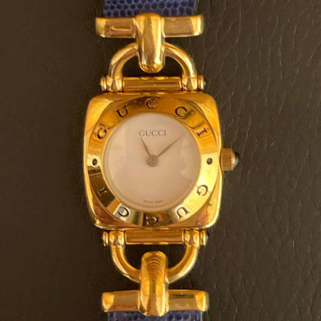 専用⭐︎グッチ GUCCI ホースビット 革ベルト ゴールド レディース 腕時計