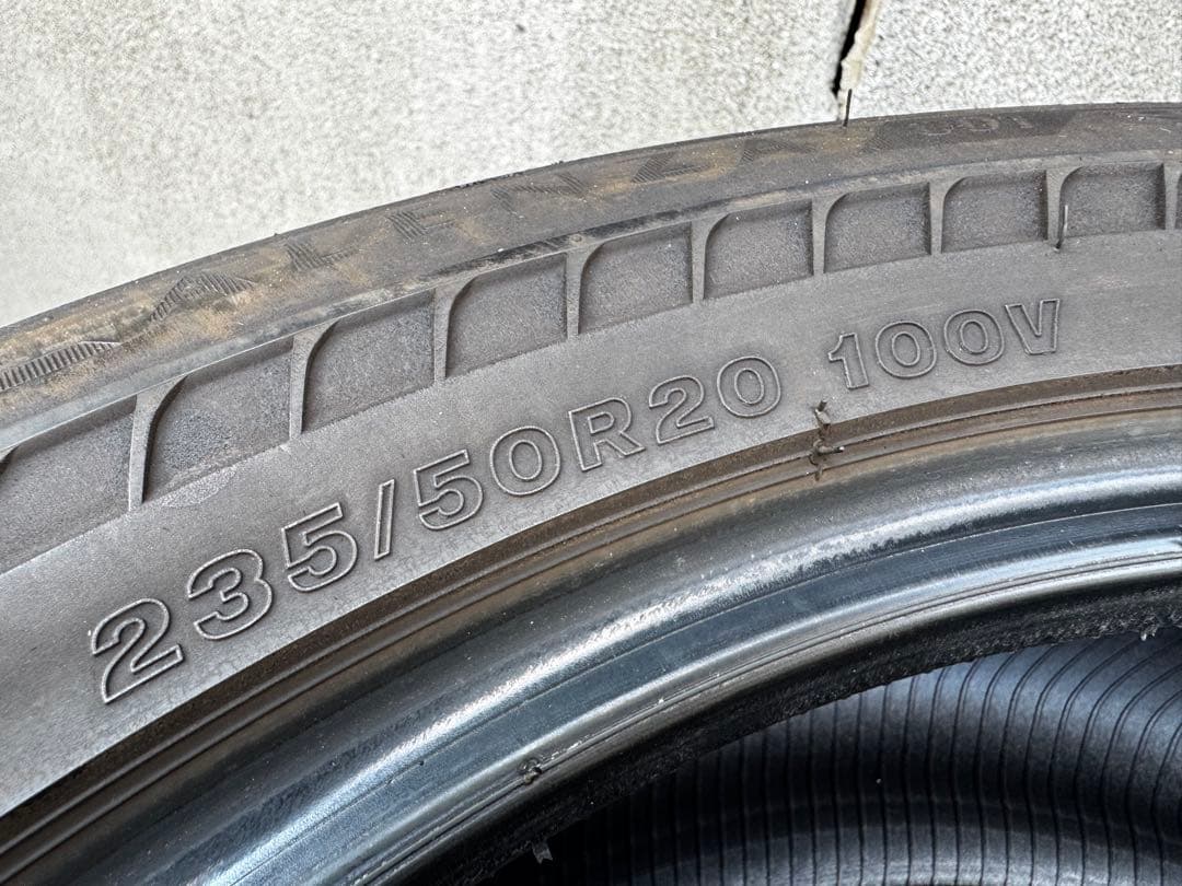 ブリヂストン235/50R20 ALENZA 001 4本セット 中古品
