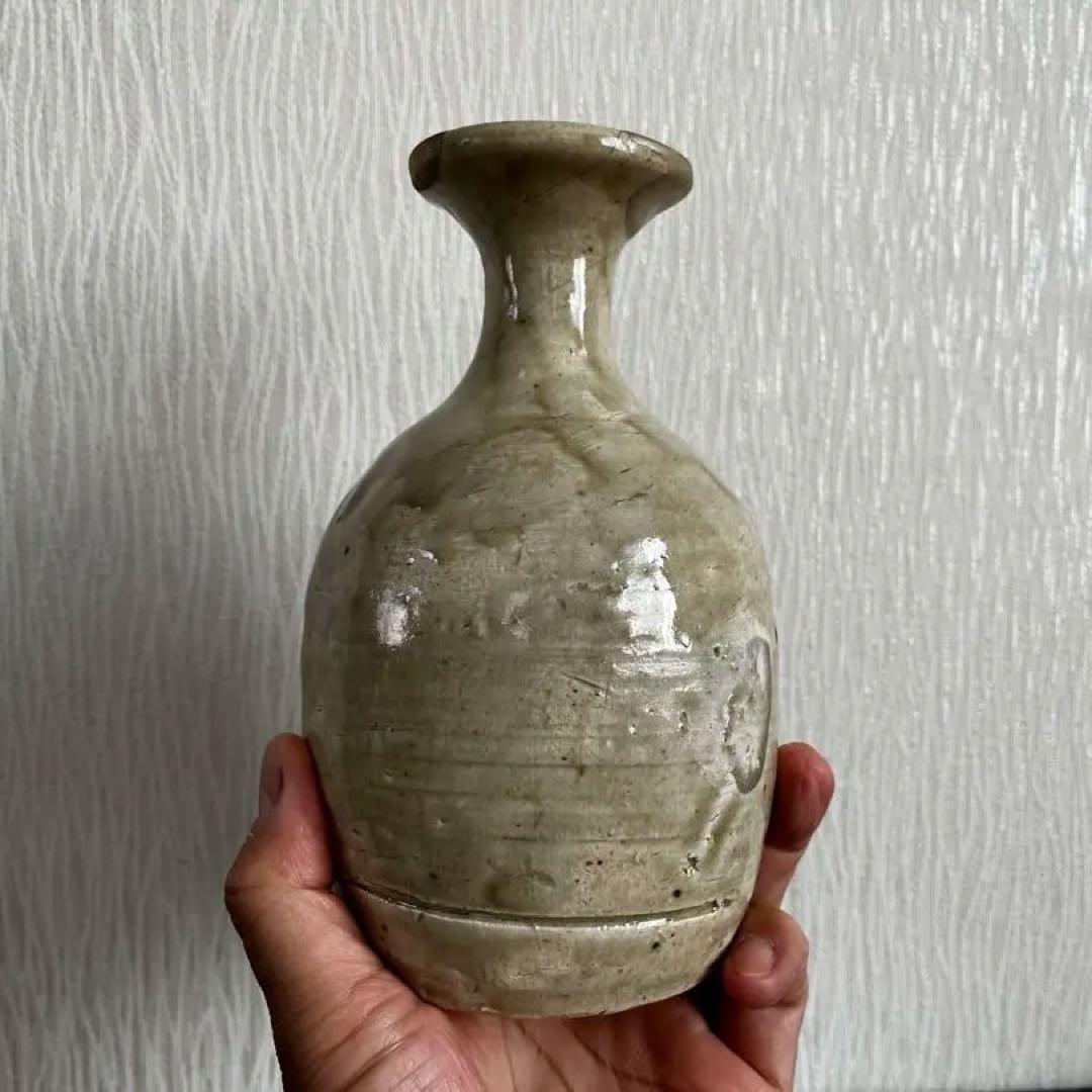 志野織部　徳利　金継ぎ