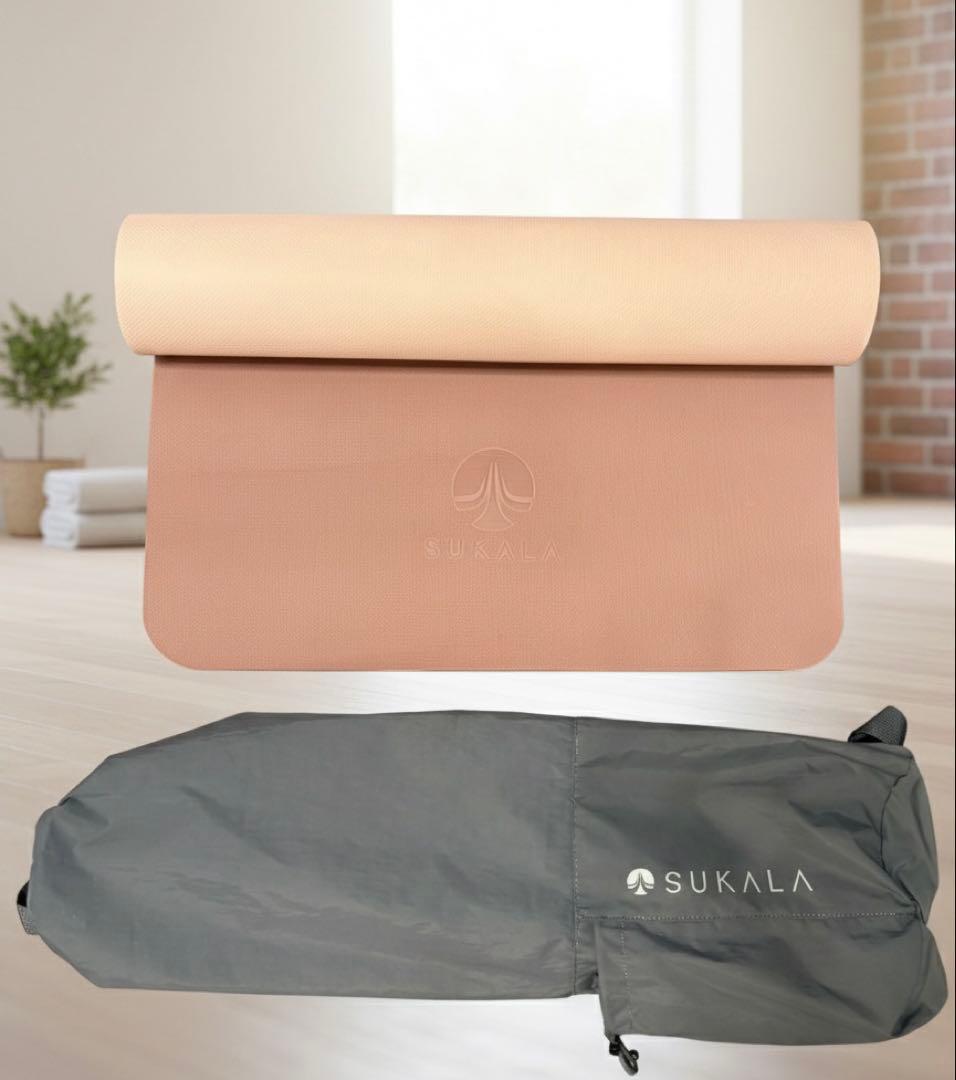 【美品】LAVA SAKALA ヨガマット 4mm リバーシブルカラー ケース付