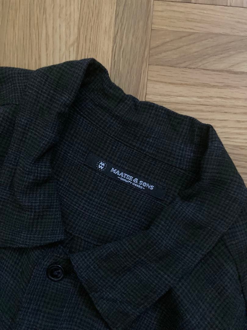 MAATEE&SONS 24AW 強撚レーヨンOP COLLAR シャツ