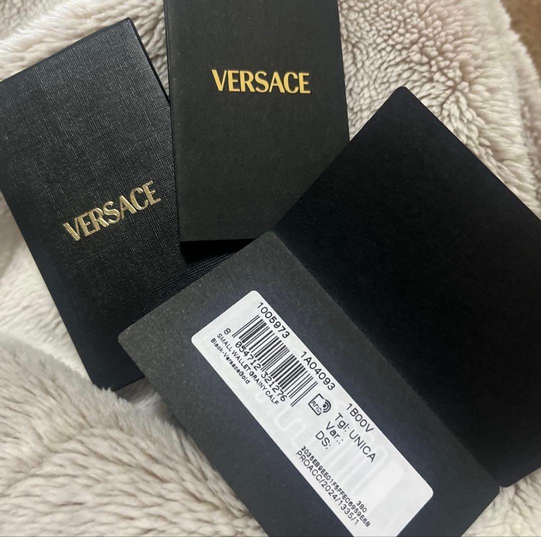 VERSACE ブラック 二つ折り財布