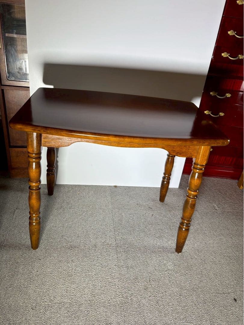 ヴィンテージ 木製サイドテーブル 英国カントリー調 昭和レトロ