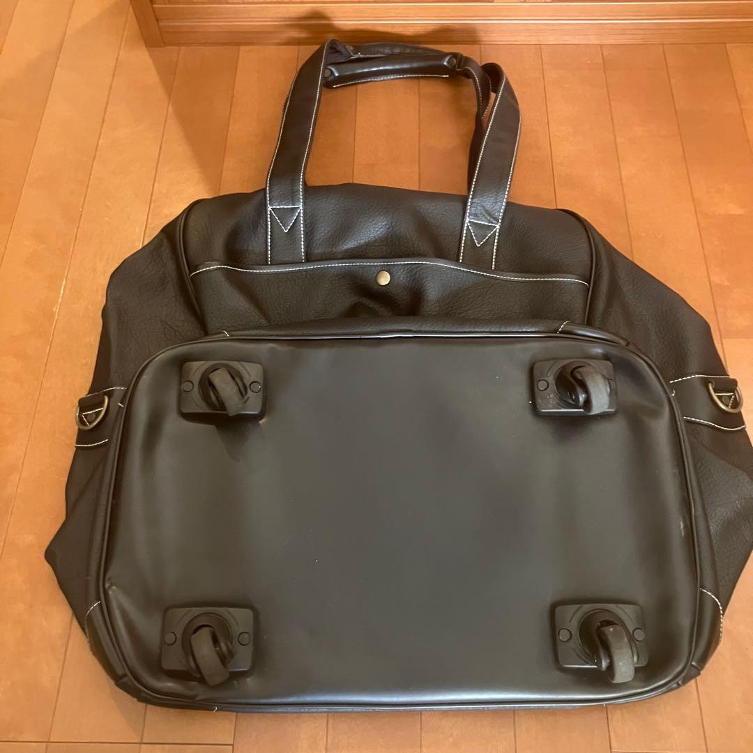 岡村鞄 獅子印 大容量 本革 バッグ キャスター付き レザー キャリー 剣道