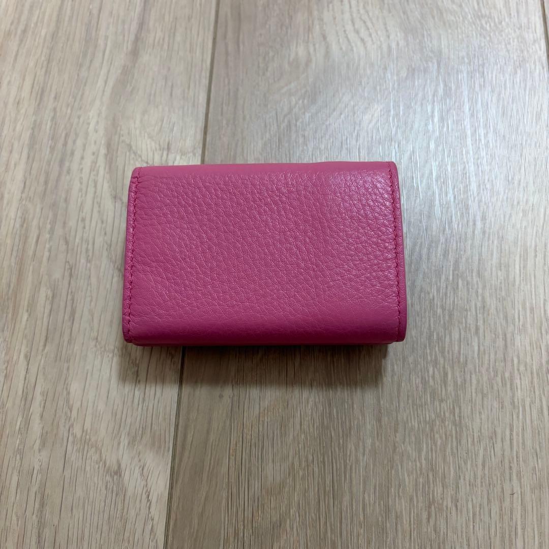 BALENCIAGA ペーパーミニウォレット　ピンク