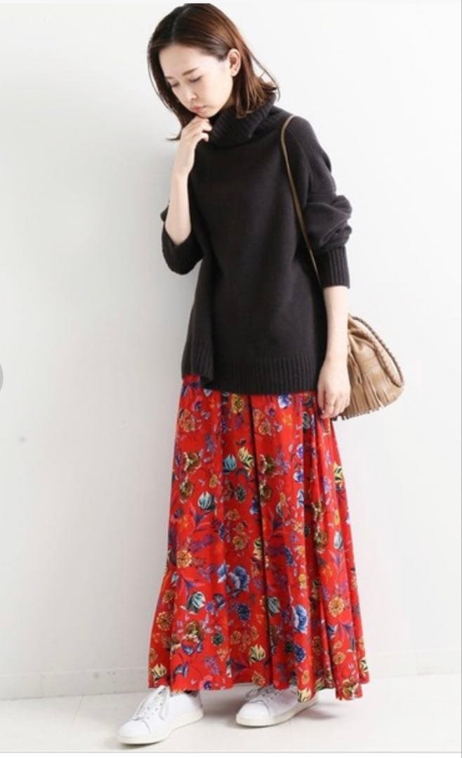 【IENA】AQUAハイネックワイドプルオーバー