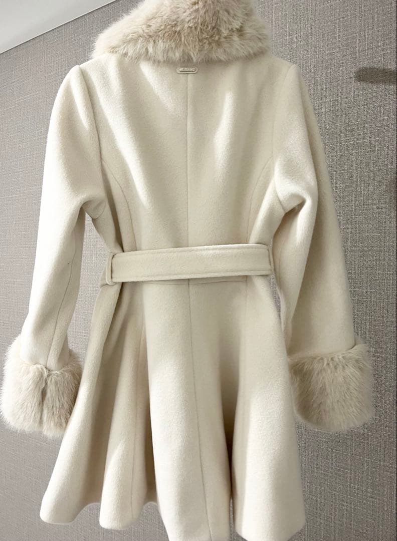 ダーリッチ　Darich　ウエストベルトメルトンコート　FREE　アイボリー
