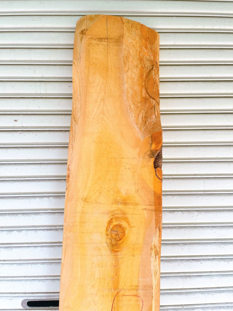 天然　一枚板　カヤ　D材木　天板　ベンチ座面　無垢板木材　カウンターテーブル