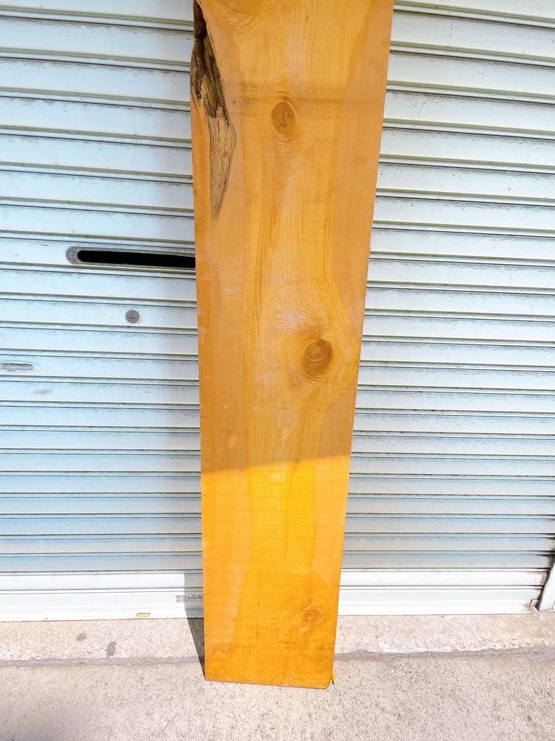 天然　一枚板　カヤ　D材木　天板　ベンチ座面　無垢板木材　カウンターテーブル