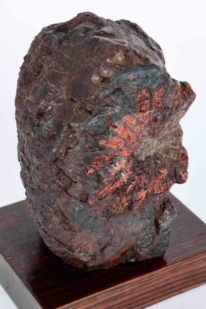 菊花石 赤花 大輪 台座付 5.2kg 原石 天然石 鑑賞石 水石 盆石 紋石