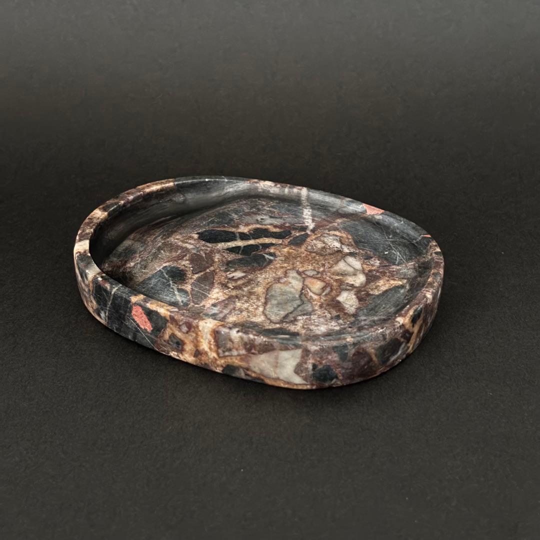 【希少】硯 すずり 天然石 礫岩 花石