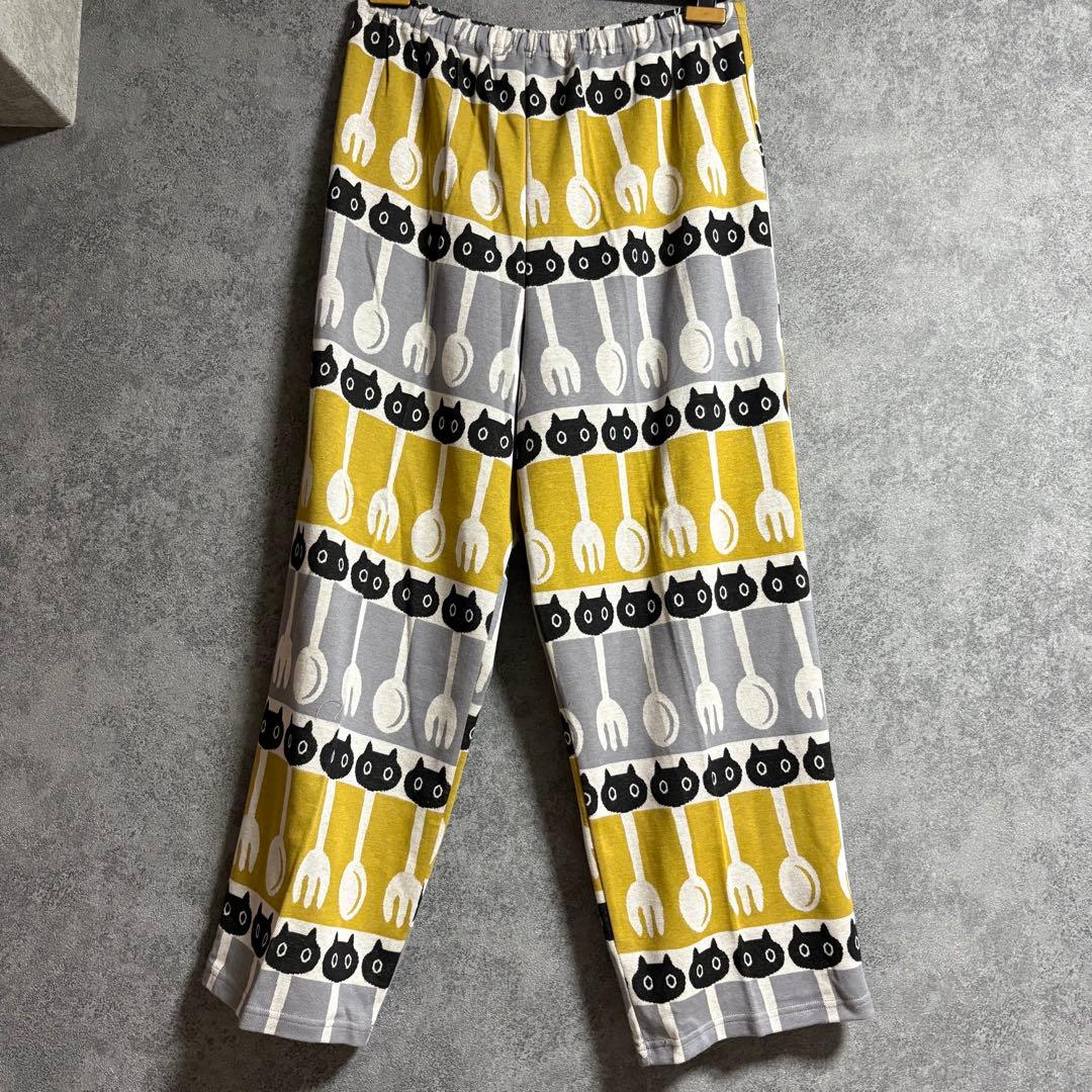 新品　マタノアツコ MEME・フォーク・スプーン柄パジャマ「4Lサイズ」①