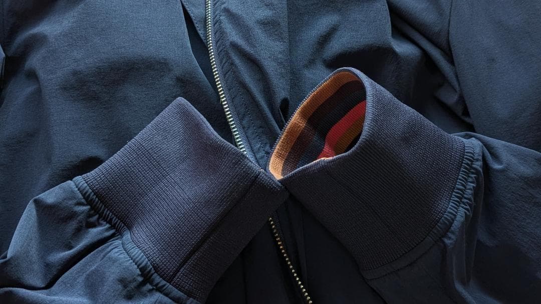 美品 定価49,500円 ポールスミス 2WAYストレッチ ダブルジップMA-1