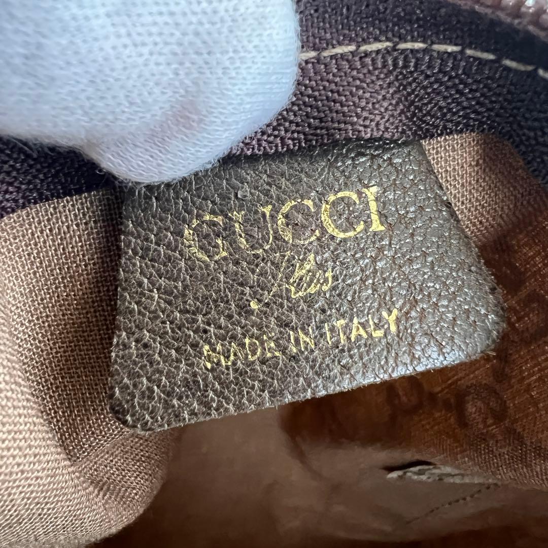 グッチ ボストンバッグ グッチプラス シェリーライン PVC 大容量 ロゴ金具