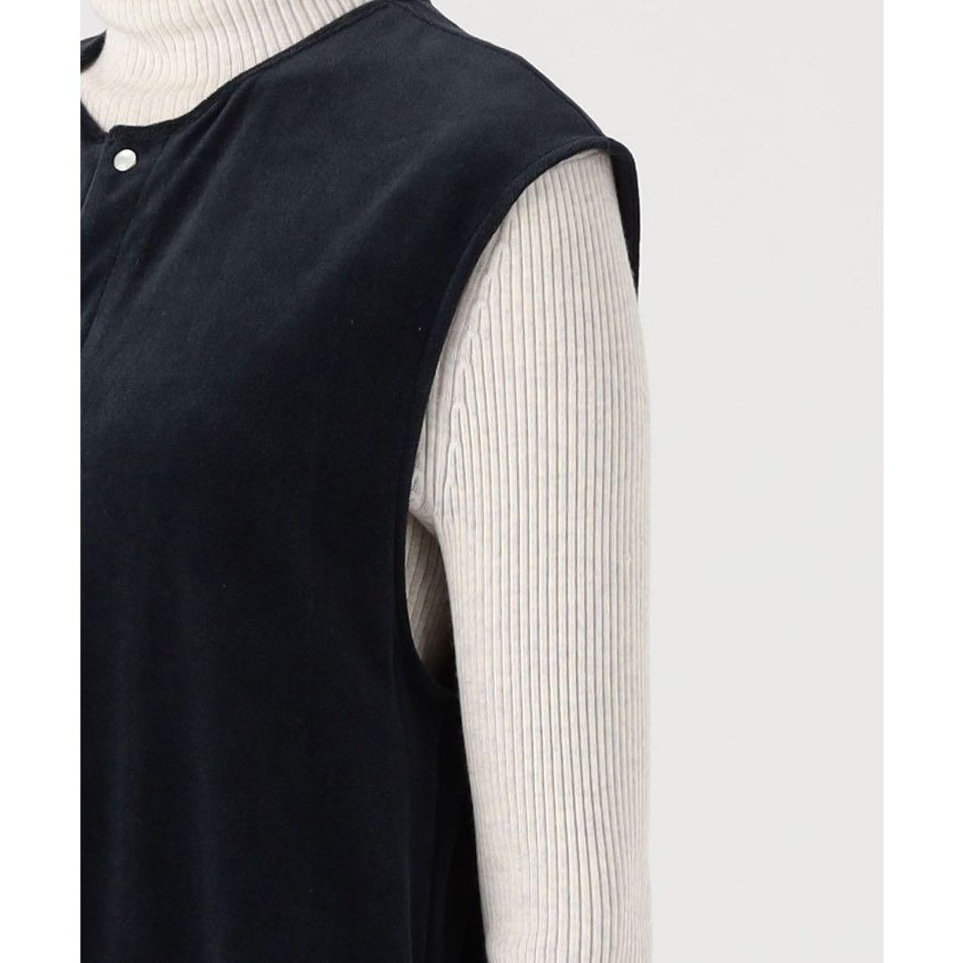 MACPHEEマカフィー　コットンポリエステルベロア オールインワン