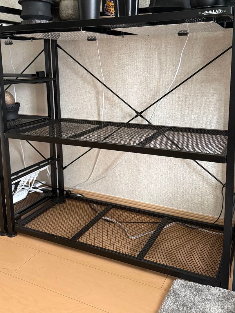 お値下げ交渉OK ビビラボ 植物ラック 3段 ブラック