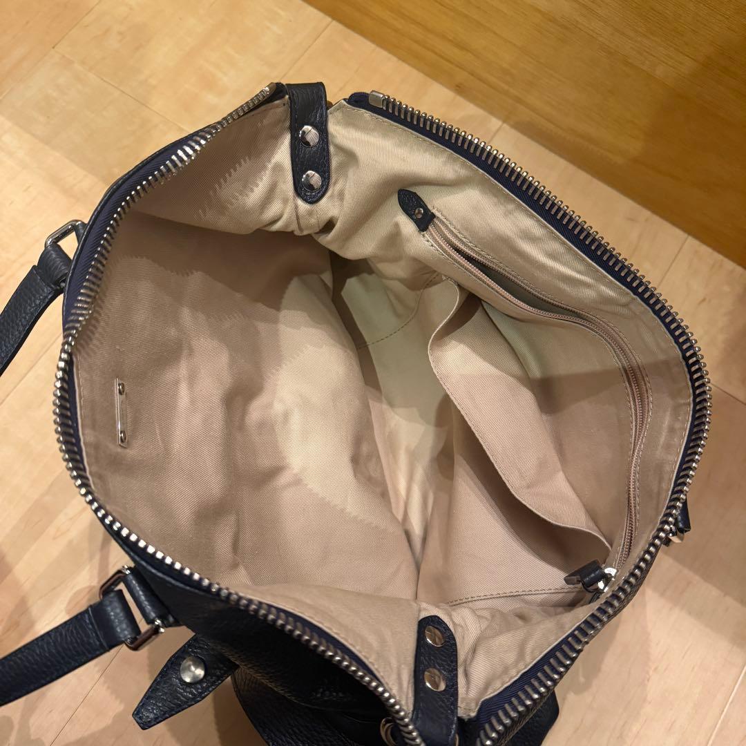 a*a様 ZANELLATO ブラックレザー トートバッグ