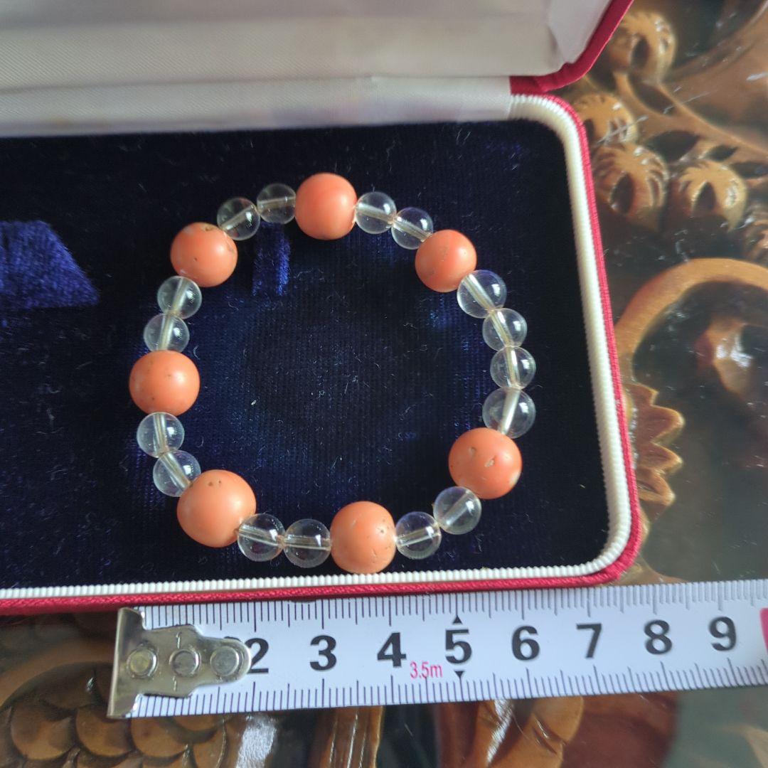 大昔の珊瑚ブレスレット　ビンテージ　アンティーク