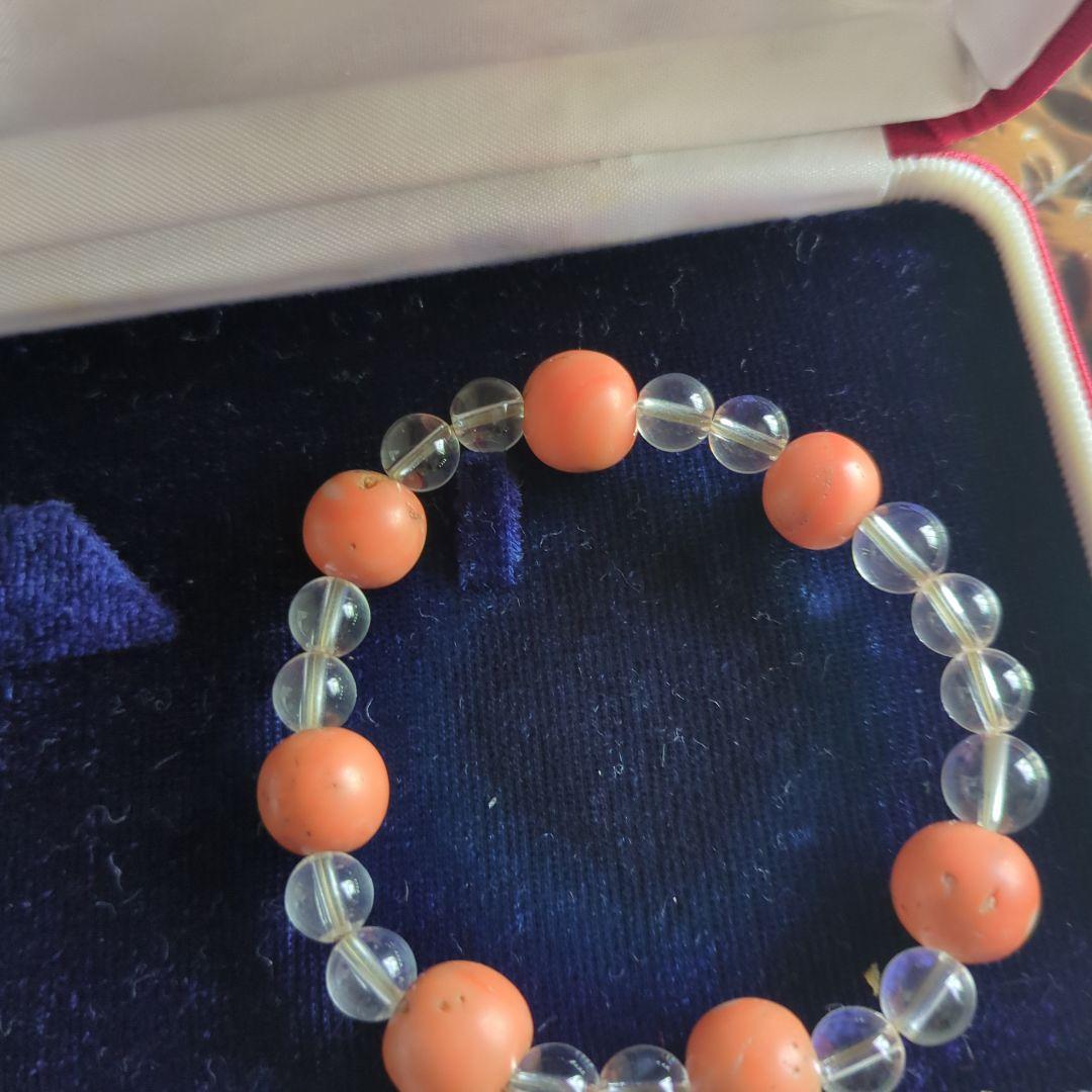 大昔の珊瑚ブレスレット　ビンテージ　アンティーク