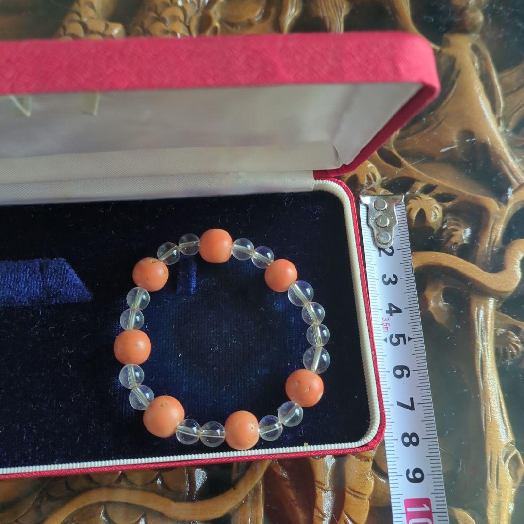 大昔の珊瑚ブレスレット　ビンテージ　アンティーク