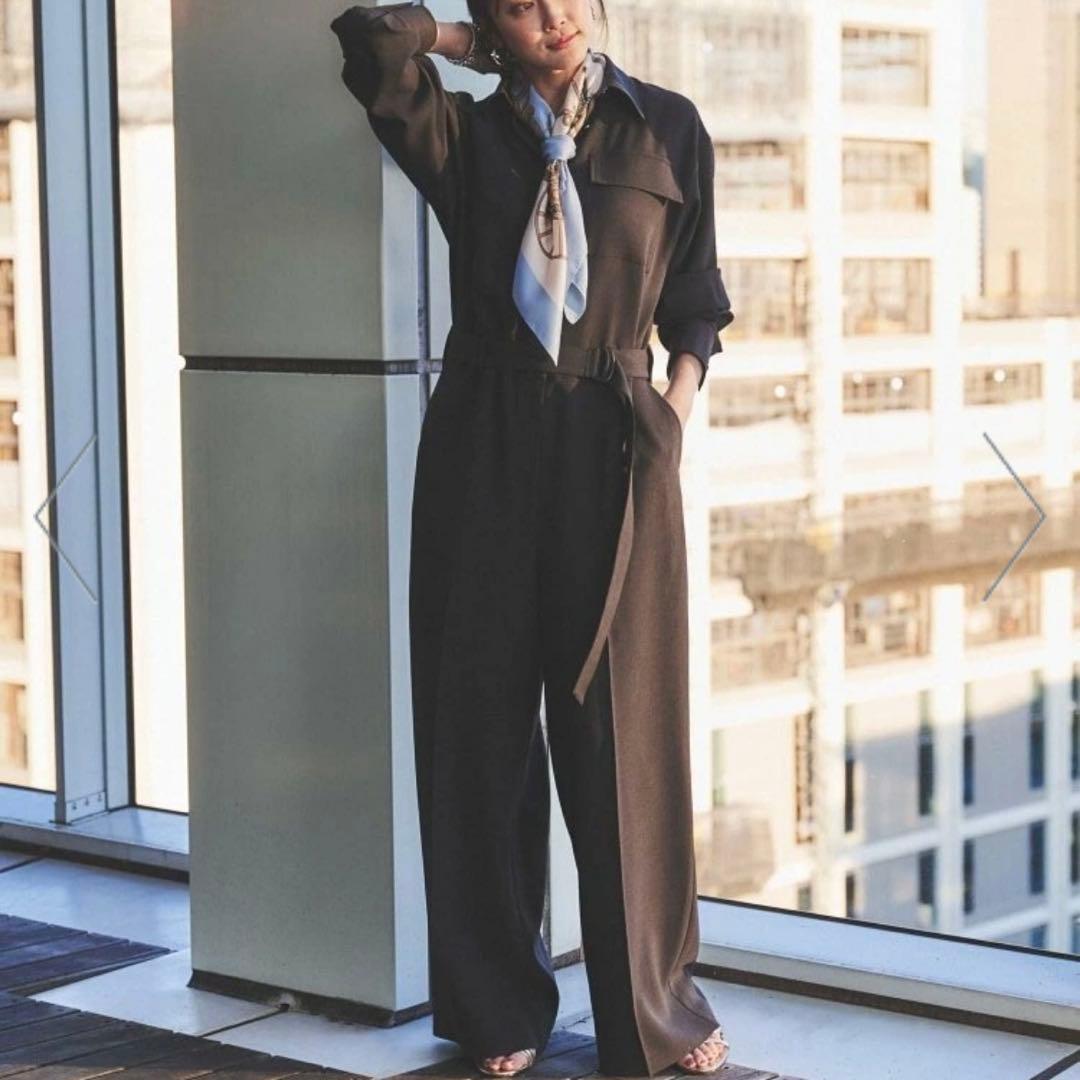 ◆タグ付◆定価3万超Oggi×UNTITLEDコラボ シャツカラーオールインワン