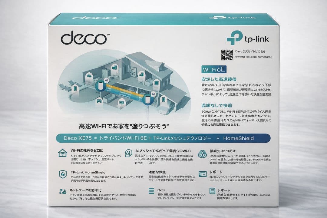 【未開封品】TP-Link Deco XE75 Wi-Fi 6E ルーター