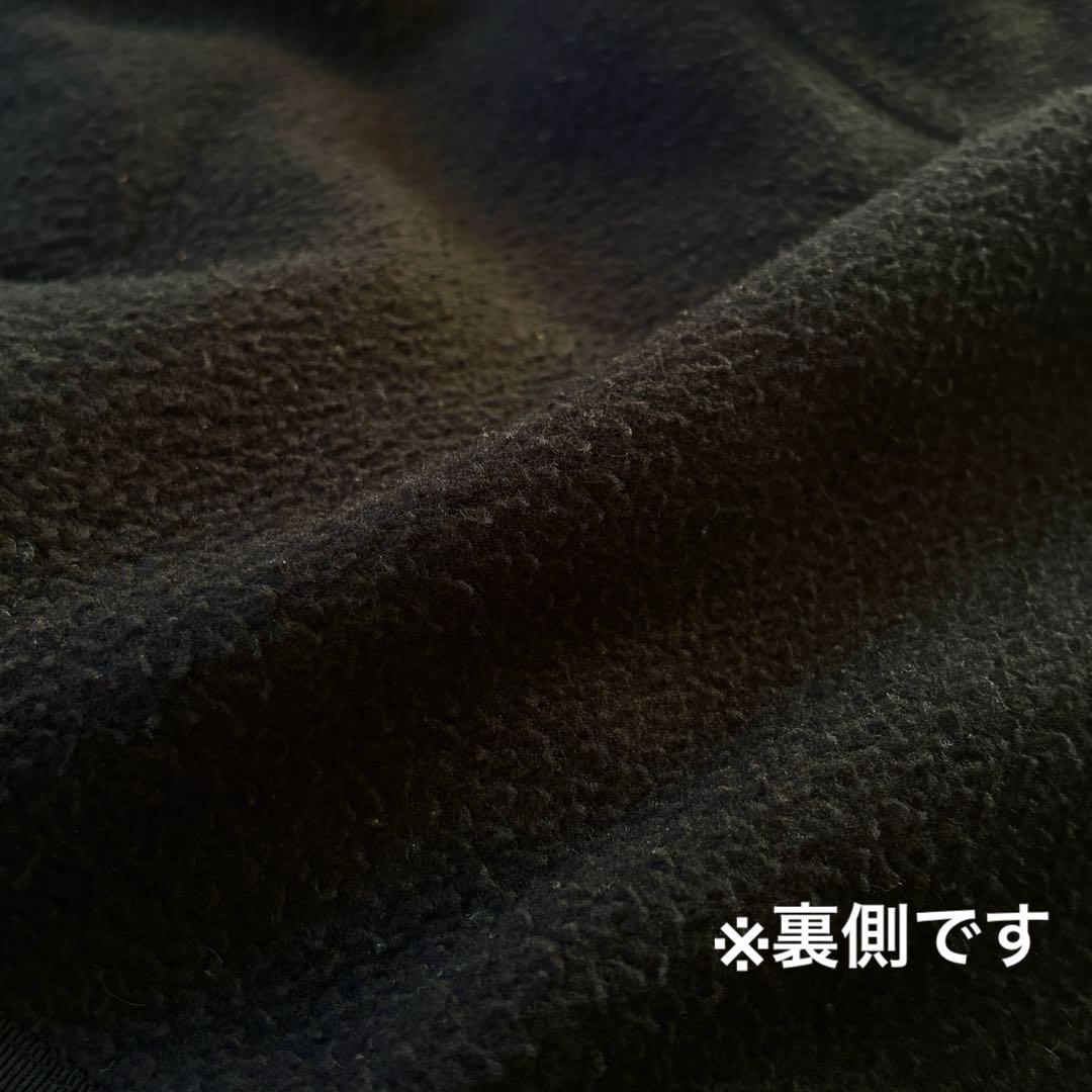 DANTON フリースノーカラーコート ボア ロング丈 【S】黒