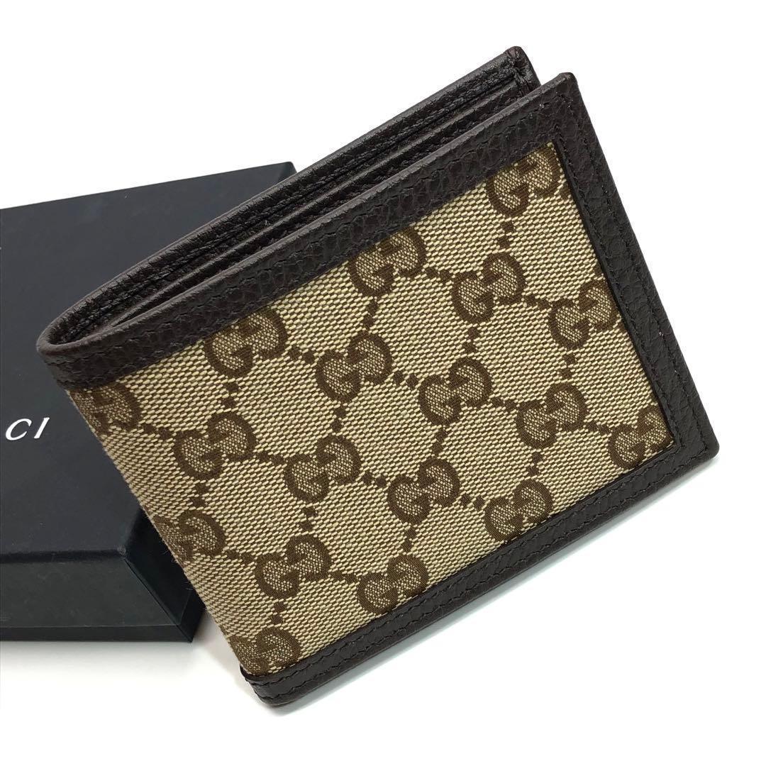 【ヨッシー様】未使用✨箱付 グッチ GGキャンバス コンパクトウォレット